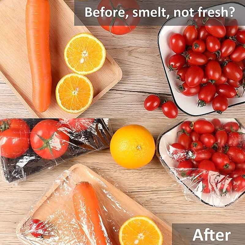 Fundas desechables para almacenamiento de alimentos, bolsas para tazones, platos, gorro de ducha, almacenamiento de alimentos reutilizable, tapa de silicona elástica para mantenimiento fresco