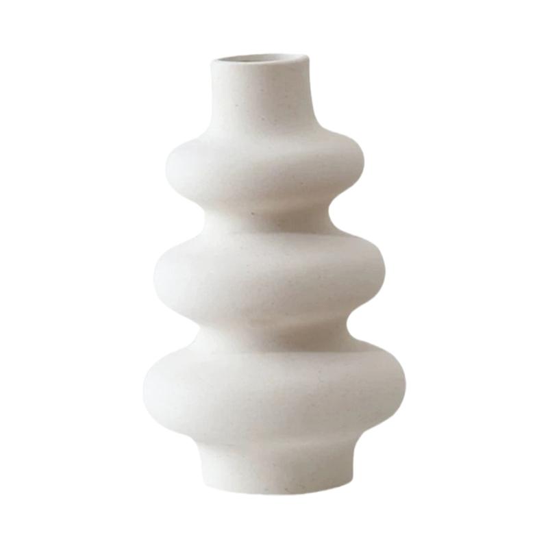 

Plastic Wavy Vases for Modern Home Decors and Wedding Centerpieces Living Room Bedroom Flower Arrangement Container 1