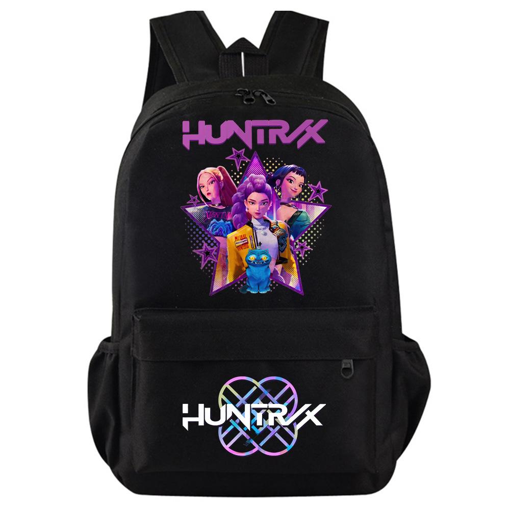 Anime K-Pop Demon Hunters Printed Backpack for Teenager Student Girl Boy Bookbag Schoolbag Women Large Capacity Waterproof Travel Bag Kid Gift