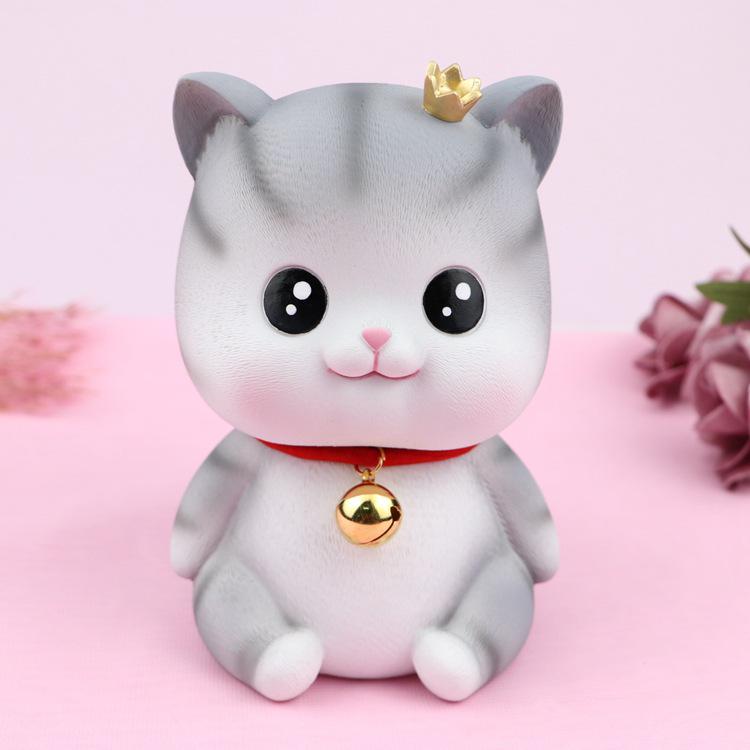 

Cute Angel Cat Money Box: Exquisite Savings Jar Decor for Living Room, Bedroom, or Desktop As shown
