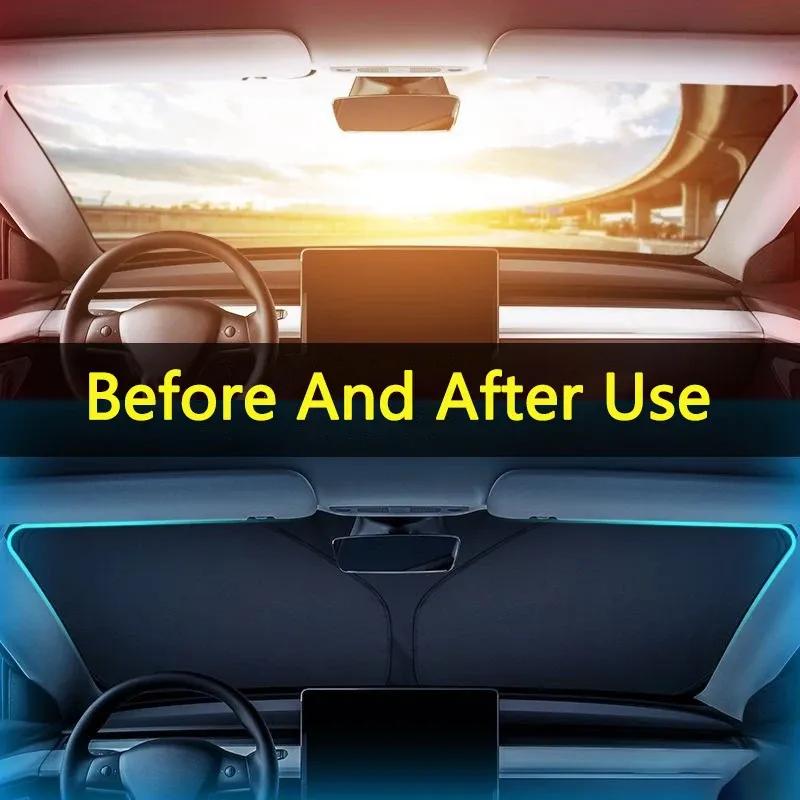Auto Front Sonnenschutz Windschutzscheiben Sonnenschirm für Ford Focus MK3 MK2 Fiesta MK7 Escape Mondeo Mk4 Fusion Kuga Ecosport Transit
