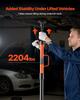 Underhoist Support Stand, 1 Ton Capacity Under Hoist Jack Stand with Handle, Adjustable Height, Bearing Mounted Spin Handle, Self-Locking Threaded