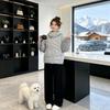 Winter New Oblique Placket Loose Large Size Hooded Cotton Clothing Women's Fashion Couple Thickened Warm Jacket