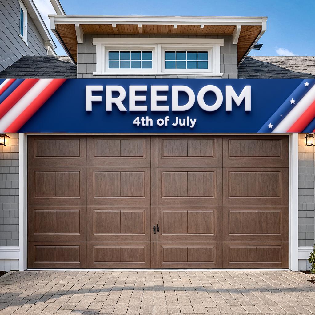 Outdoor Indoor Use Independence Day Banner Vibrant Colors 4th of July Banner Eye-Catching Weather Resistant