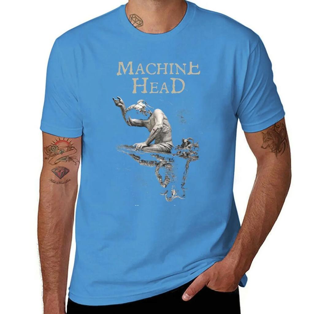 Machine Head Of Kingdom and Crown TShirt Oversized Sublime Blacks Tops Black Tshirts for Men 2025 New Model