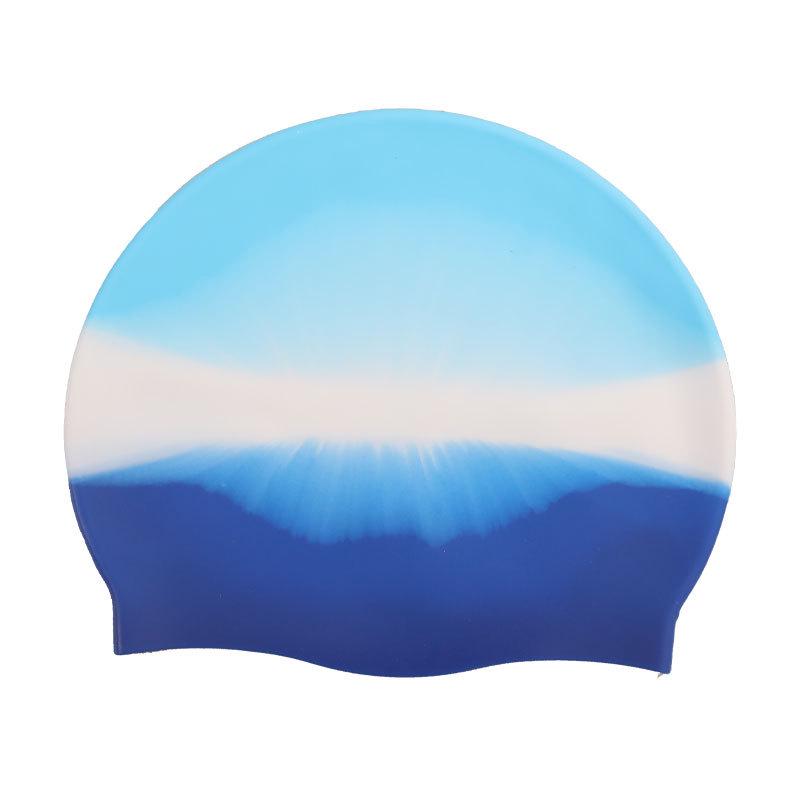 Silicone Waterproof Adult Swim Cap - Unisex, Customizable Logo Available