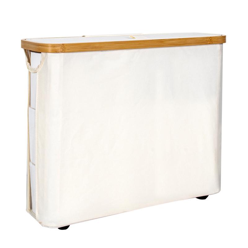 Toilet Paper Storage, Toilet Paper Roll Storage Basket, Fabric Tissue Holder, Dust-proof and Water-proof Bathroom Storage Basket