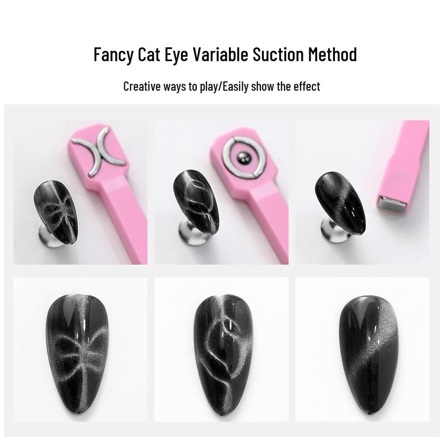 Magnet 3-în-1 pentru Artă Unghiilor Ochi de Pisică XO: Instrument Magic 3D Puternic pentru Ojă Gel, 2024