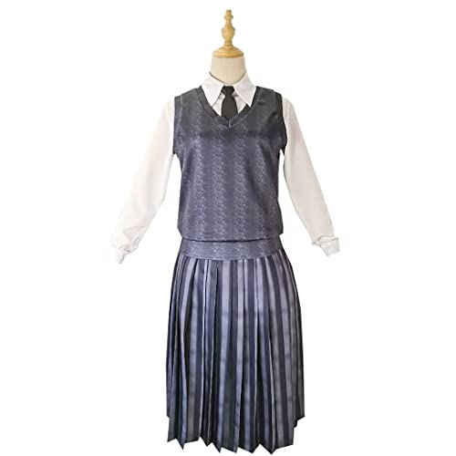 Midoriya Adult School Uniform Cosplay Costume, Complete Set, Premium Quality, Halloween Costume for School Festivals and Cosplay, Includes Vest (Type