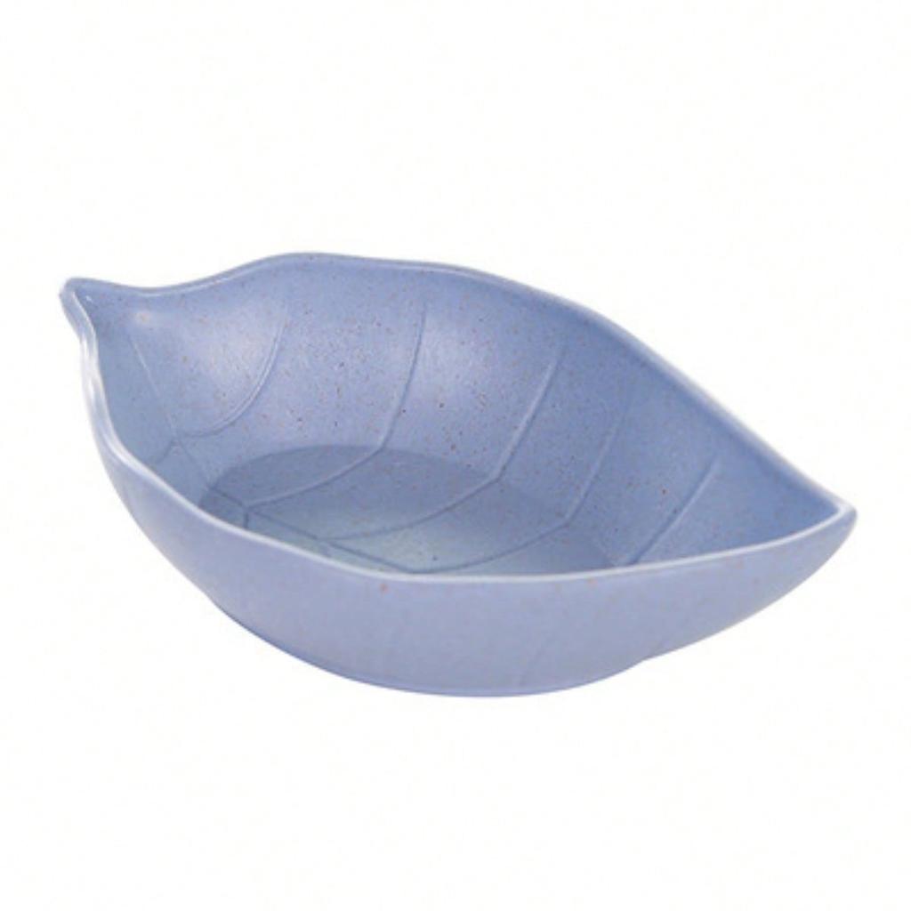 New Nordic Style Leaf Small Plate Food Grade Wheat Straw Seasoning Plate Kitchen Vinegar Bowls Soy Sauce Plates Snack Plates