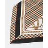 Dcsc3e824iv [daks Gift] [silk 100 ] Ivory Check Chain Petite Triangle Scarf   Ring Set