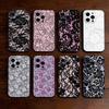 Lace Print Pattern Phone Case For iPhone 17,16,15,14,13,12,11 Plus,Pro Max,XS,Soft Silicone Black Cover