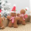 1pcs Gingerbread Man Christmas New Year 1116 Decoration Home Plush Doll Xmas Tree Hanging Table Ornament Indoor Pendant Kid Gift