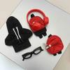 Creative Desktop Ornament Decoration Mini Goose Clothing Accessories Set for 7 Inch Goose, Includes Hooded Miniature Sweatshirt Small Backpack Glasses