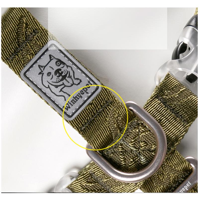 TRUELOVE Pet Harness Double-H Nylon Personalized Dog Harness NO PULL Reflective Breathable Adjustable YH1803