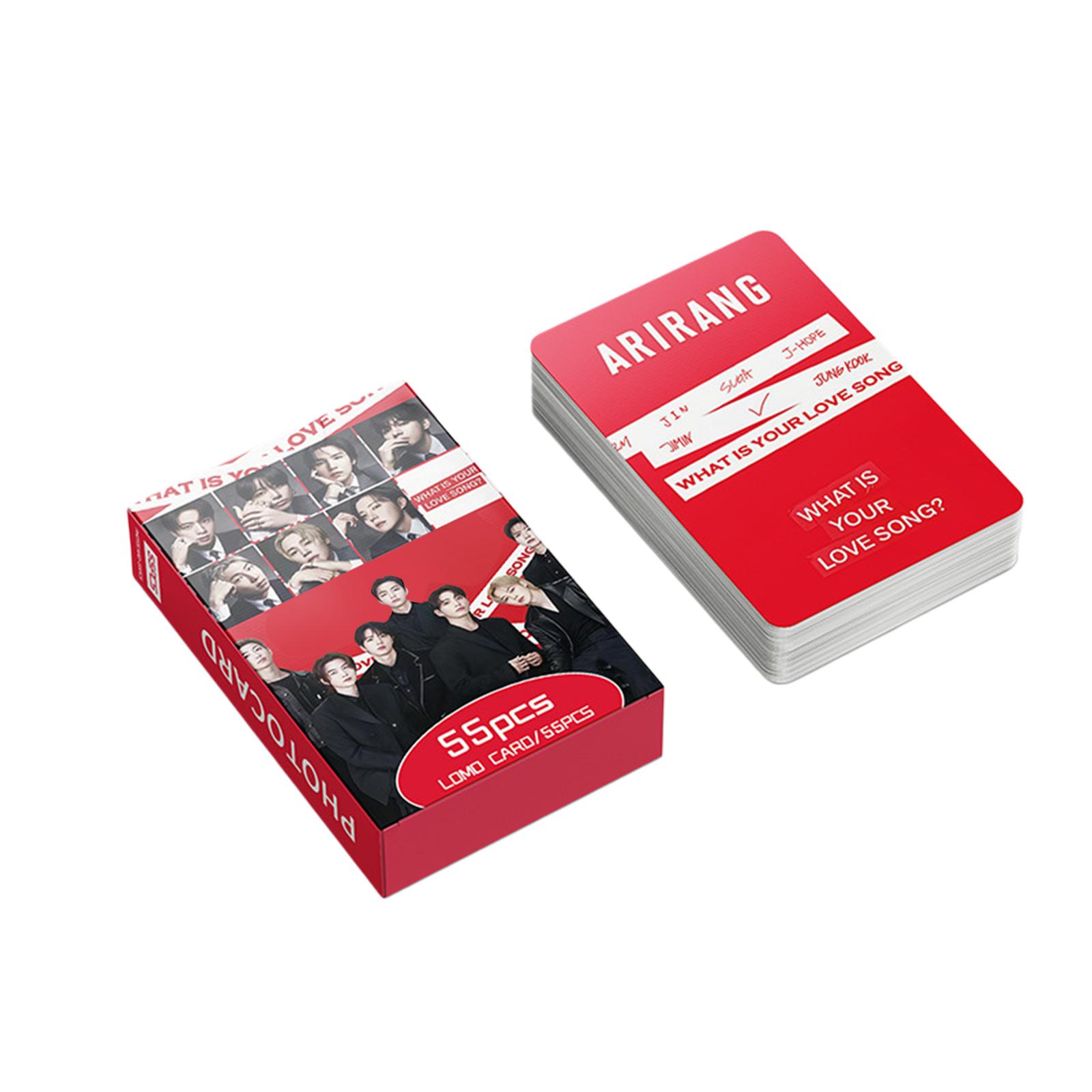 55PCS Photo Card Set Album Style Collectible Cards for Fans Durable Cardstock Material with Classic Poster Design for Collection Display