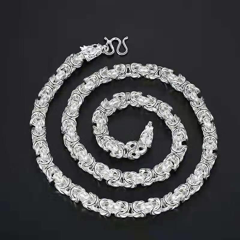 New Style Naked Faucet Silver Necklace for Men, Hip-hop Trendy Men, Versatile and Domineering