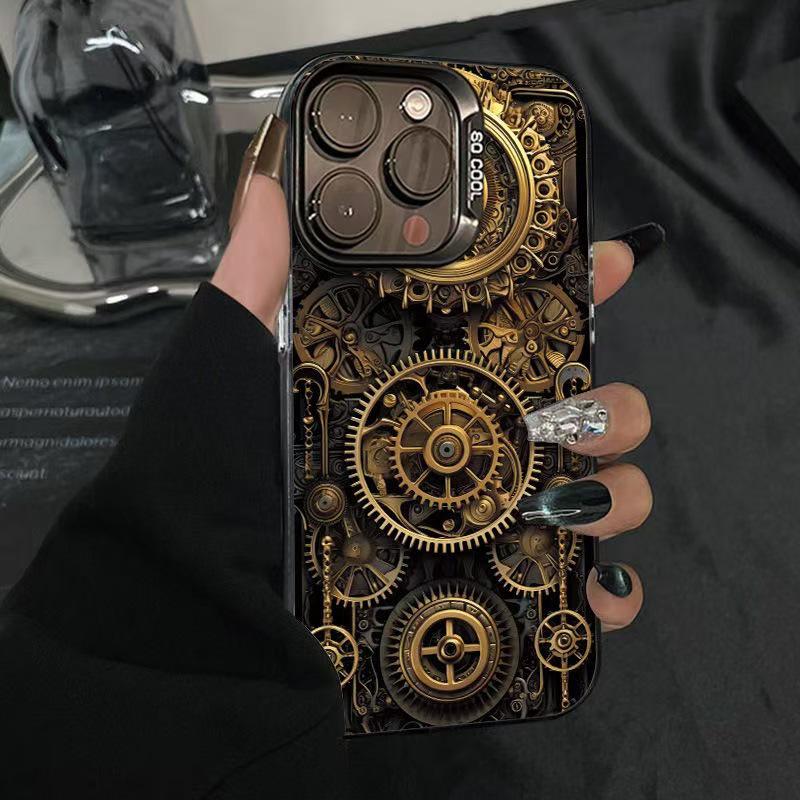 

Механічний шестерневий чохол для моделей iPhone: 16 Pro Max, 15 Pro, 14 Pro, 17 iPhone 12 Pro Max