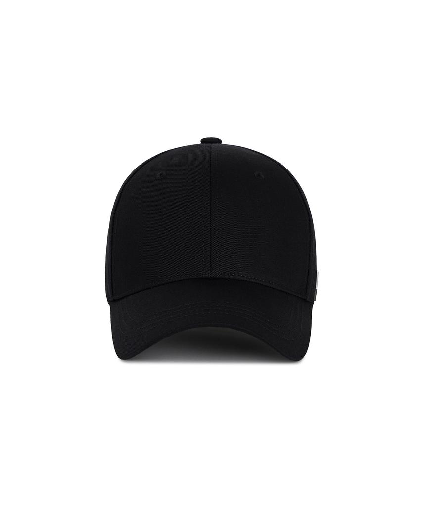 Bajal [Unisex] Studded Logo Oversized Ball Cap Black