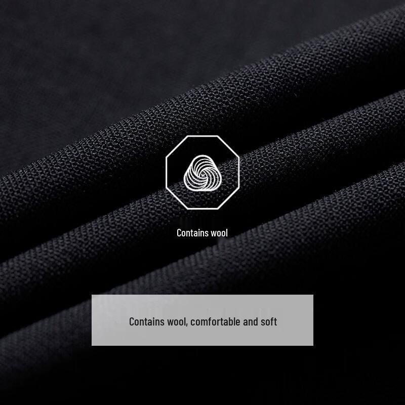 Jiumuwang Men's Wool & Silk Blend Suit Pants
