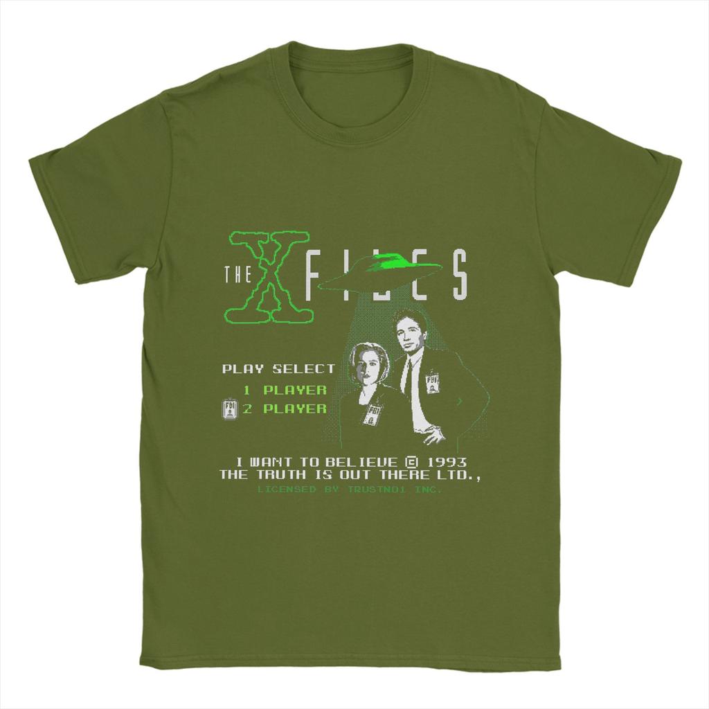 The X Files Movie T Shirts Men's  100% Cotton Novelty T-Shirt Crewneck  Tee Shirt Short Sleeve Clothes Birthday Present