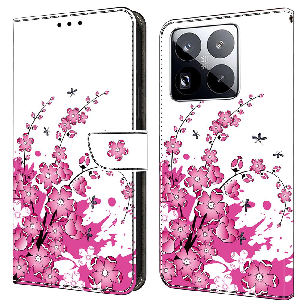 Pro Xiaomi 15 Pro Pouzdro PU Kožené Peněženkové Pouzdro na Telefon se Stojanem