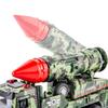 Alloy Truck Model 1/32 Rocket Launcher Trucks Metal Diecasts Model Toy Vehicle Sound and Light Pull Back Car Toys for Boys