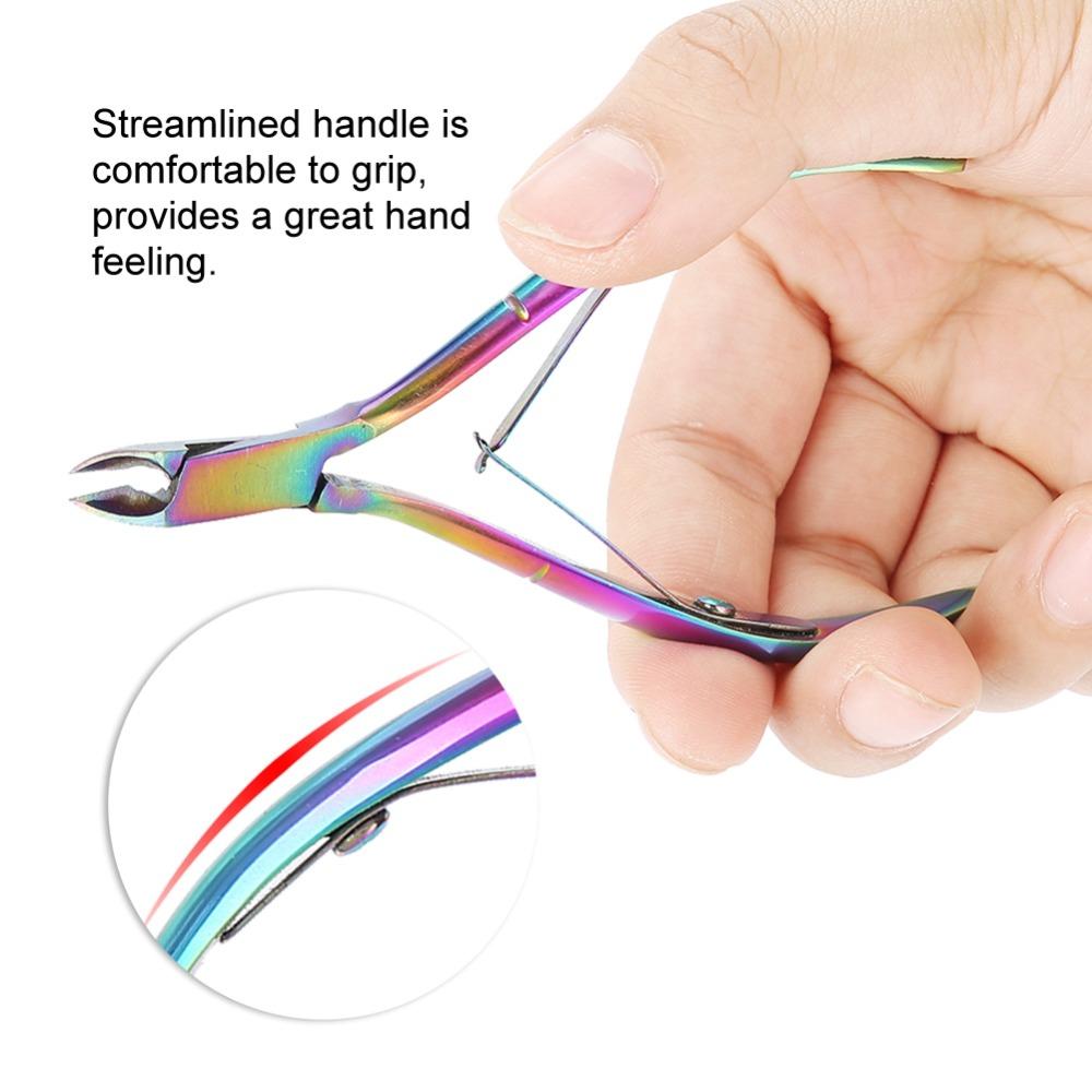 Durable Cutter Stainless Steel Cuticle Scissors Fingernail & Toenail Cuticle Cutter  Salon Use