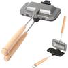 Direct-fire Hot Sandwich Maker with Crimped Crust for Toasting the Crust, Removable Top and Bottom Halves, Non-stick, Perfect for Hot Sandwiches, Outd