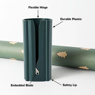 1 pz. Taglierina scorrevole per carta da regalo Attrezzi da taglio natalizio Regali di Natale