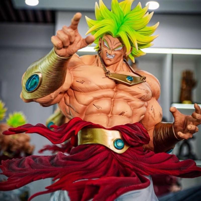 CK&Jt Statue Dragon Ball Z Broly Figure Ssj3 Broly Super Saiyan PVC Action Figures 27cm/19.69inch Collection Mode Toys Gifts