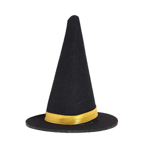 

1PCS Wine Bottle Hats Mini Felt Witch Hat Halloween Prop Ornament Miniature Witch Hat 7CM Party Supplies Small Hats чорний