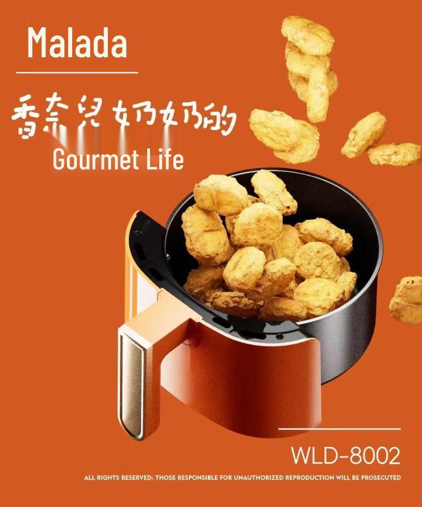 Xianke Smart Air Fryer: Large Capacity, Smokeless, Fully Automatic with Mechanical Timer