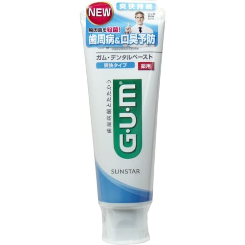Sunstar Gum Medicated Dental Paste, Refreshing Type, 120g X 5-Pack