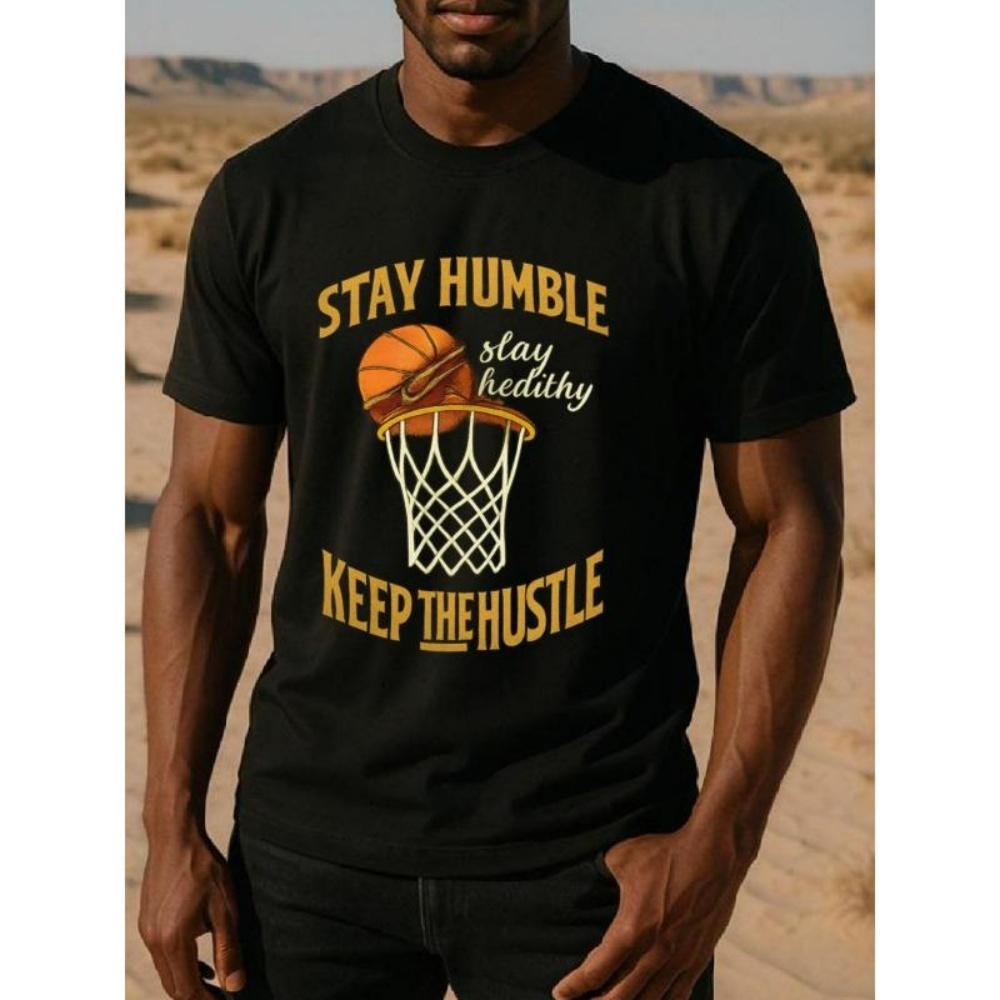 

European Sizes Street Basketball, Gym Attitude Bible Men s Printed Short-sleeved Shirt, Regular Sweat-absorbing and Quick-drying Sports T-shirt XXXXXL чорний
