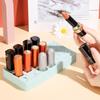 New Style Desktop Organizer Silicone Lipstick Storage Rack Cosmetic Makeup Box Eyebrow Pencil Display Brush Lipstick