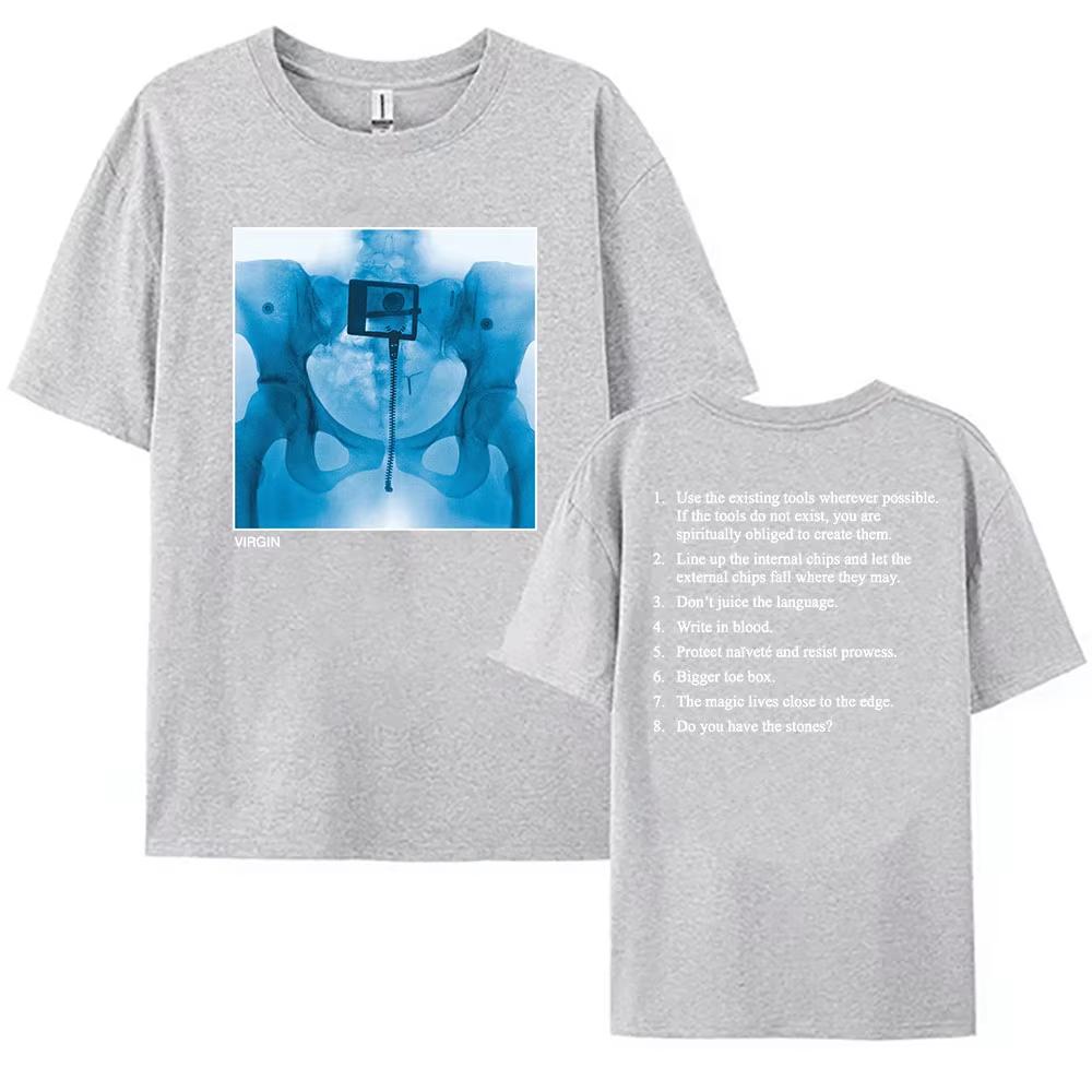 Virgin Album Printing 2025 NEW T-shirt Lorde Singer Graphic Tshirts Cotton Summer Short Sleeve T Shirt for Women Loose Fashion