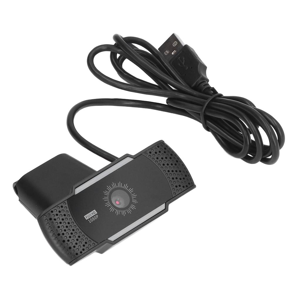 Computerkamera Mikrofon Automatische Rauschunterdrückung Full HD 1080P USB Stereo Webcam mit Drehbar