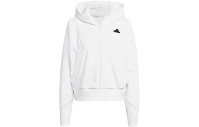 ZNE. Felpe con cappuccio intrecciate con zip intera Giacche e Cappotti Donna Bianco IN9483