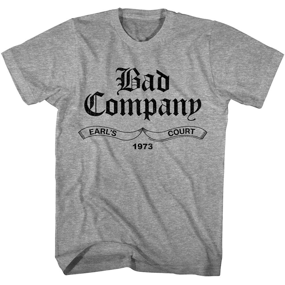 Bad Company Earls Court Лондон 1973 Мужская футболка Рок-группа Концертный Тур Мерч S