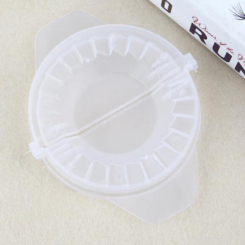 1 шт., пластиковая форма для пельменей Diy Jiaozi, устройство для приготовления теста, пресс для изготовления пельменей, пресс для мясного пирога, кондитерская форма, инструмент для резки формы пельменей white