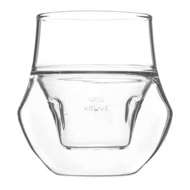 

Italian Style Double Layer Heat Resistant Transparent Glass Coffee Tasting Cup Espresso Kruve Concentrated Coffee Sniffing Cup