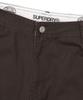 Syupeodeulai Corduroy Mix Straight Carpenter Pants Brown