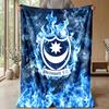 Coperta Morbida in Pile Flanella Portsmouth FC Leggera Accogliente Calda Coperta da Lancio per Divano Letto Decorazione Casa