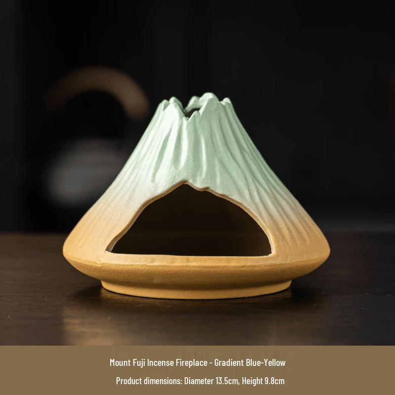 Retro Ceramic Mount Fuji Incense Burner
