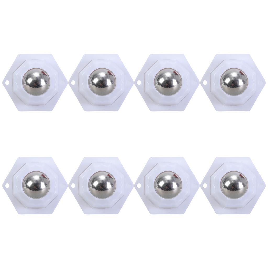 Pack of 8 Portable Sturdy Round Castors Adhesive Furniture Wheel Convenient for Easy Movement and Smooth Rolling