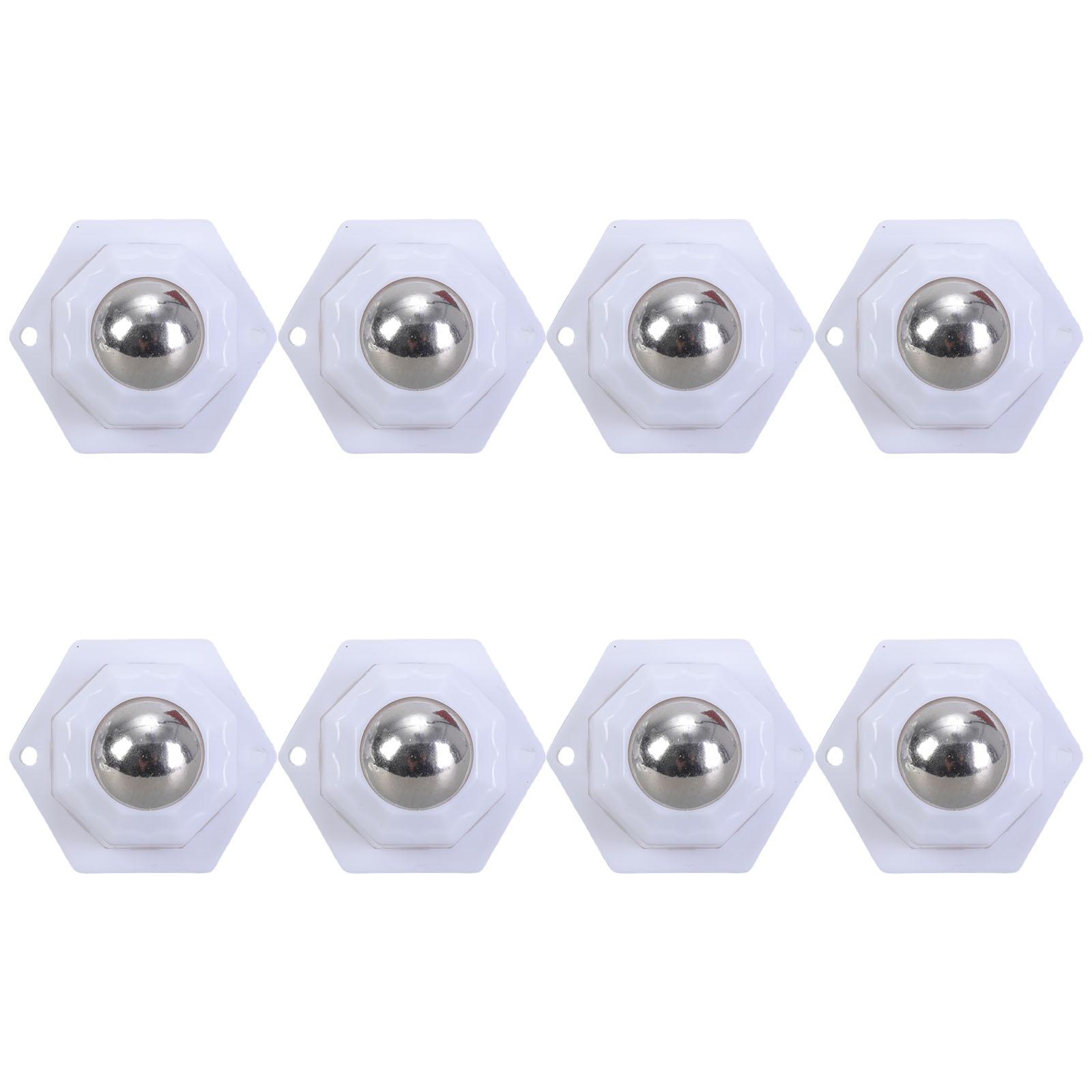 

Set of 8 Practical Adhesive Round Castors for Furniture Featuring Sturdy Stainless Steel Beads for Easy Transport