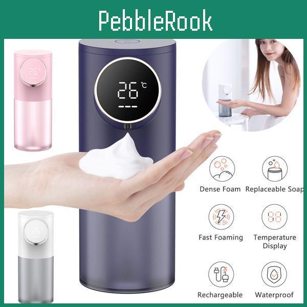 Soap 320ml Touchless Dispenser Auto Capacity Temperature Display Dense Foam Hands Washing Machine 1500mah Rechargeable Automatic Soap Dispensers