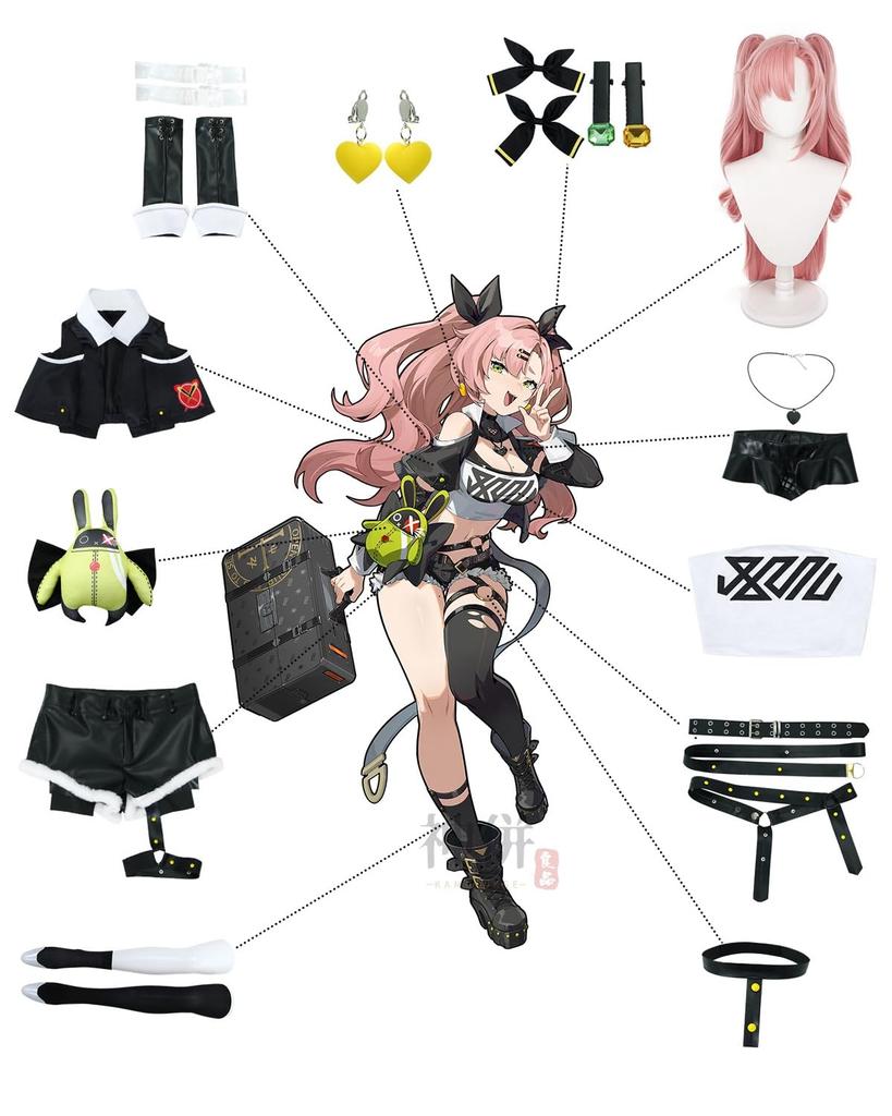 Nicole Demara Cosplay Costume with President Adult for School and Stage Performances Demara Cosplay with Size [Excellent Quality] Wig, Zenzero,