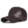 Adjustable Men Vintage Hat Casual Wear Sun Protection Hat Leather Baseball Cap  Climbing Cycling